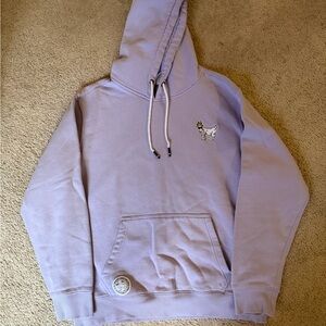 Lavender Hoodie with Embroidered Patch